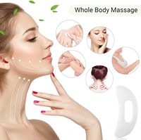 Tableau de massage facial enfichable personnalisé avec fonction musicale grattoir Guasha Gua Sha amincissant pour le visage