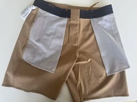 Shorts de sport pour hommes, sublimés, en spandex/polyester, respirants, à séchage rapide, taille élastique, logo sur la jambe gauche, poches