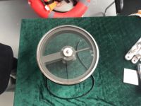 Écran de vision marine clair de 350 mm de diamètre personnalisé en acier inoxydable avec protection IP56 et dispositif électro-thermique de dégivrage pour