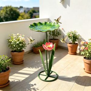 Tempat Mandi Burung Berbentuk Hewan dari Logam Tahan Air dan Cuaca, Dilengkapi Pasak Logam untuk Dekorasi Taman, Halaman, dan Rumput Luar Ruangan - Product Image 6