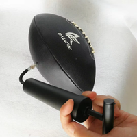 Tragbare Mini Smart Ball Luftpumpe Schwarz 15psi Reifen druckpumpe LED Licht Aufblas kugel mit Lithium batterie