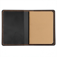 Couverture de carnet en cuir de marque, porte-cahier sur mesure, agenda de poche, carnet rechargeable en gros pour cadeau