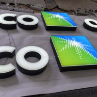 Letras de Canal Acrílicas Iluminadas Frontalmente, Impermeables, Directas de Fábrica, Letrero LED Personalizado para Tiendas en Cadena, Letrero Exterior para Fachada de Marca