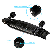 Meilleure planche électrique longue de 350 W avec pont en PP personnalisé, moteurs de moyeu à entraînement direct, mini planche à roulettes électrique de 350 W