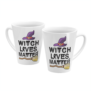 Taza de café de porcelana de hueso en forma de V, 12OZ, personalidad competitivo, <span class=keywords><strong>bruja</strong></span> que ama la materia, calcomanía impresa, taza de Coco para regalos de Halloween - Product Image 2