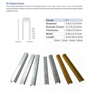 1/2 \ "<span class=keywords><strong>Crown</strong></span> Furniture Hardware Smooth Shank Steel Sofá Tapicería Grapadora <span class=keywords><strong>Pistola</strong></span> 8006 Pin 10.000 unids/caja Cartón <span class=keywords><strong>de</strong></span> clavos <span class=keywords><strong>de</strong></span> hormigón - Product Image 4