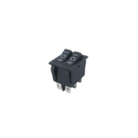 Mini interrupteurs à bascule LED à points lumineux 220V 250V AC 20A 16A ON-OFF 2 positions 6P pour voitures IP14