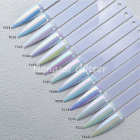 Toptan Polyester Aurora Pigment Toptan Opal Sim Tozu Epoksi Reçine El Sanatları Noel Süsleri için
