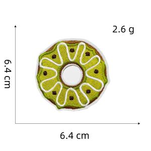 Delicioso Donut tela hierro en parches pegado colorido bolsa Decoración Ropa rasgado reparación parche - Product Image 6