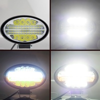 RUTENSE Voiture led lumière de travail 144W 2 couleurs en blanc et ambre hors route barre de conduite lumière camion voiture 12V 24v universel