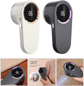 Recortadora de Pelo Recargable USB con Pantalla Digital, Cuchillas de Acero Inoxidable, Removedor de Pelusas Eléctrico de Uso Doméstico, Máquina de Afeitar - Product Image 3