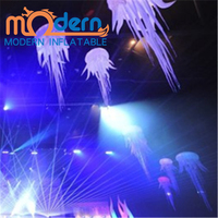Décoration suspendue, ballon gonflable géant lumineux à LED, ornement de méduse, décoration de plafond pour boîte de nuit, bar, mariage, fête sur le thème de l'océan