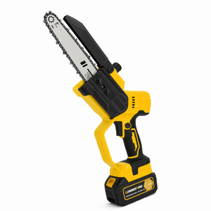 Mini-tronçonneuse sans fil 21V 11m/s, petite tronçonneuse électrique rechargeable sans balais de 8 pouces, outil à bois pour jardin et usage domestique - Product Image 1