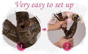 1.5m màu hồng trắng trong nhà cây nhân tạo đám cưới Bảng trung tâm giả cây hoa anh đào cho lễ hội năm mới trang trí nội thất - Product Image 6