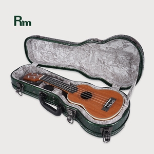 WC75-U3S accepter Logo personnalisé en cuir couverture en bois soprano concert ténor ukulélé boîte quatre cordes petite guitare étui rigide - Product Image 4