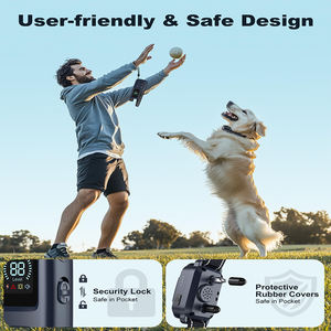 कुत्तों के लिए रिचार्जेबल वाटरप्रूफ रिमोट नियंत्रित कुत्ते प्रशिक्षण कॉलर 5-120 एलबीएस 4 प्रशिक्षण मोड सुरक्षा लॉक - Product Image 5