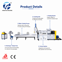 HONTO HT-90 Sistema Profesional y Duradero de Peletización de Chatarra con Control PLC, Secado Integrado y Máquina de Reciclaje de Plástico Resistente al Desgaste