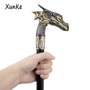 Canne de marche élégante en métal Pterosaure Or Noir, style vintage pour gentleman, accessoire de mariage et de <span class=keywords><strong>film</strong></span> - Product Image 5