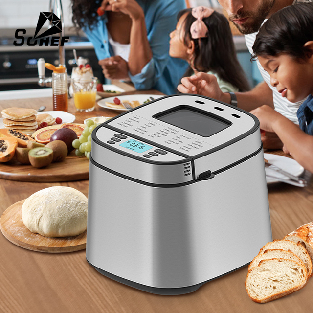 Automatic Electric Home Mini Bread Dough Maker with Stainless Steel Compact Design French/German/English Languages