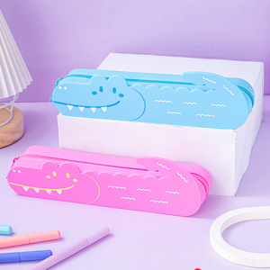Estuche de Silicona para Lápices con Logotipo Personalizado al por Mayor, de Grado Alimenticio, No Tóxico, de Gran Capacidad, para Uso Escolar y de Oficina - Product Image 4