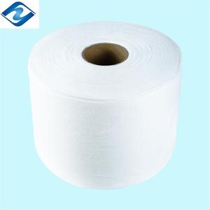 Nhỏ Dot Spunlace Không Dệt Vải Cuộn 20% Viscose 55gsm Thoáng Khí Không Dệt Vải Cho Khăn Lau Ướt - Product Image 4