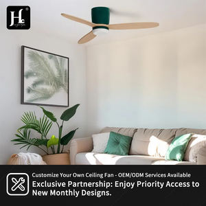 Ventilateurs de plafond modernes noirs avec 3 pales en ABS, lumière LED, moteur électrique AC et télécommande pour maison et hôtel - Product Image 6