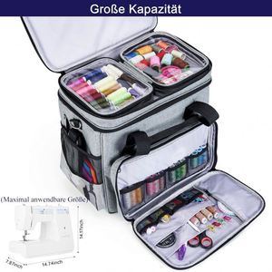 Free Sample Sewing Machine <b>Carrying</b> <b>Case</b> Universal Tote Bag With Multiple Storage Pockets for Most Standard Sewing Machines - Product Image 5