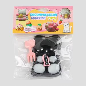 Vente directe usine en gros : Jouet anti-stress unique en TPR en forme de chat à récupération lente, jouet de décompression à pincer Taba Squishy - Product Image 2