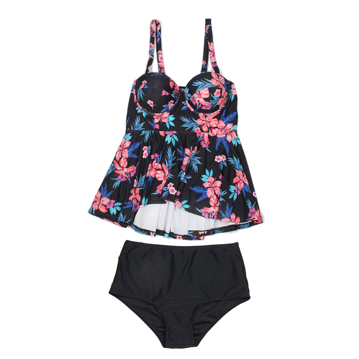 Elegant charming flora printed swimsuit. hot sale fashion two piece swimsuit