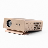 Mini projecteur tendance avec batterie intégrée de 12000 mAh, Android 14, 5500 lumens, support avancé, 720p, projecteur de films portable