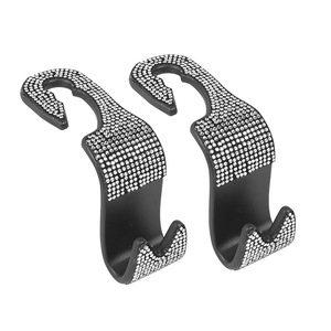 ที่แขวนติดพนักพิงศีรษะสำหรับรถยนต์, ที่แขวนติดในรถยนต์ประเภท S สีดำ - Product Image 3