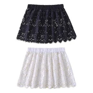 Women Eyelash Floral Lace <strong>Shirt</strong> <strong>Extender</strong> Adjustable Layered Faux Top Hem Lower Sweep Mini Skirt Half Slip Underskirt - Product Image 4