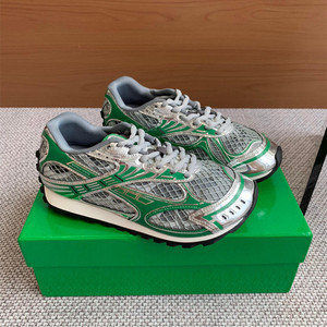 Scarpe da Corsa di Design per <span class=keywords><strong>Uomo</strong></span> e Donna, <span class=keywords><strong>Sneakers</strong></span> di Lusso in <span class=keywords><strong>Vera</strong></span> <span class=keywords><strong>Pelle</strong></span> con Suola Ammortizzata e Chiusura a Bottone, Collezione Autunnale - Product Image 2