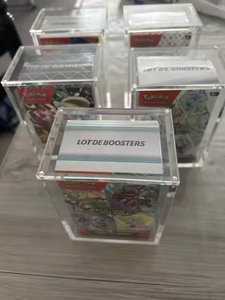 Étagères de présentation en acrylique transparent, 6 paquets, Pocket Monsters Booster 151 Bundle Box, boîte d'évolution prismatique, boîte magnétique américaine - Product Image 4