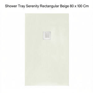Receveur de douche Serenity rectangulaire beige 80 x 100 cm - Product Image 3