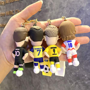 Porte-clés de football star transfrontalier tendance, porte-clés de dessin animé, figurine, ornement, porte-clés de <span class=keywords><strong>sac</strong></span>, porte-clés de voiture, petit cadeau - Product Image 3