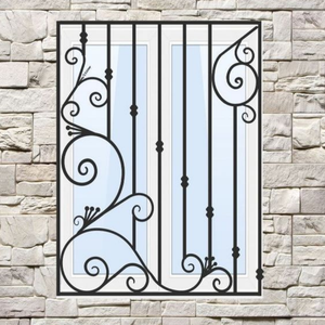 Clôture de protection en fer forgé pour balcon et terrasse de villa, barrière antivol pour fenêtres, portes et fenêtres en fer, auvent en arc - Product Image 4