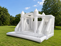 Château gonflable pour enfants sur le thème du cirque commercial, toboggan, aire de jeux gonflable, 5x4M, matériau PVC, extérieur, enfants, JIALE JL-3007