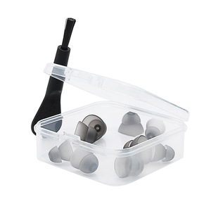 Transparent <b>Small</b> Square <b>Storage</b> <b>Box</b> For Hearing Aid Accessories 1.5Mm Double Layer Earplugs Noise Reduction Convenient <b>Storage</b> - Product Image 1