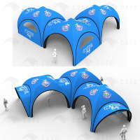 Tente gonflable publicitaire CATC en PVC, imperméable, légère, portable, résistante aux intempéries, certifiée CE, pour événements en plein air, salons professionnels