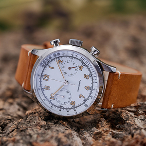 Montre de sport personnalisée de haute qualité pour homme, en acier inoxydable 316l, japon, chronographe, tachymètre, quartz <span class=keywords><strong>vk64</strong></span>, fluorober - Product Image 4