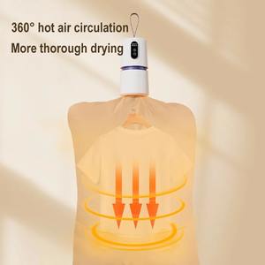 Sèche-linge portable mini de voyage, <span class=keywords><strong>appareil</strong></span> de séchage des vêtements <span class=keywords><strong>pour</strong></span> bébé, sèche-linge électrique, taille compacte, chauffage PTC - Product Image 2