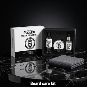 OEM Private Label <b>Beard</b> <b>Care</b> Kit <b>Beard</b> Wash Balm Oil Set Natural Look Moisturizing <b>Beard</b> Grooming Kit for men - Product Image 1