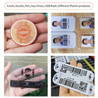 Printer UV A4 Kecil Siap Kirim, Emboss 3D untuk Kartu ID PVC, Akrilik, Pulpen, Kulit, Kayu, Casing Ponsel