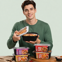 Boîtes repas auto-chauffantes jetables en plastique alimentaire de 32 oz, kits repas, packs chauffants, pots pour personnes pressées, vente en gros disponible