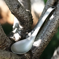 Ensemble de couverts pliables en titane pur, ultralégers, antibactériens, résistants à la moisissure, aux acides et aux alcalis, pour les repas en plein air, le camping et les pique-niques