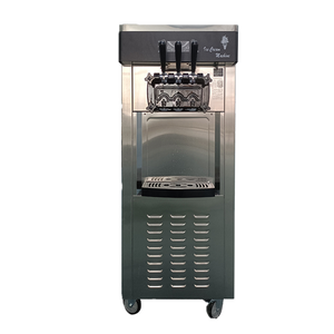 Nouvelle machine à crème glacée molle automatique à trois têtes en acier inoxydable, pour café, restauration, dessert à haut rendement - Product Image 1
