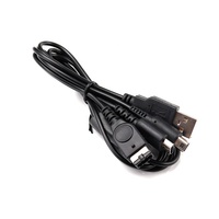 Câble de chargeur USB noir 3-en-1 de 1.2m avec blindage de tresse pour ligne de cordon de jeu de console NDSI NDSL GBA SP