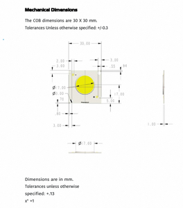 Tecnología de Iluminación Industrial y para Fábricas LED COB Serie 95+ CRI, COB3030 FL27COB3030 de Grado Profesional, Siempre Blanco Estándar - Product Image 6