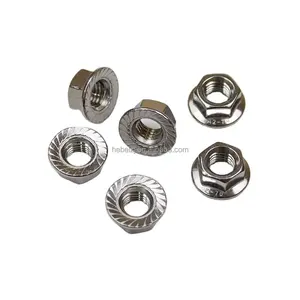 Flange Nuts Stainless Steel DIN 6932 Nuts Fasteners Quality Assurance Flange Nut
